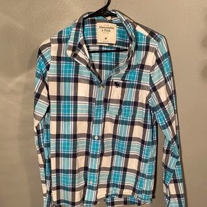 Blue Abercrombie & Fitch Dress Shirt